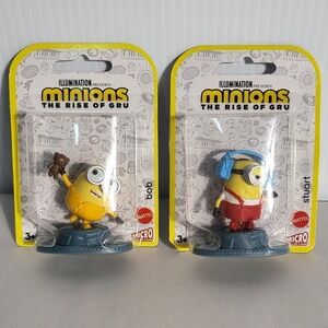 Minions The Rise of Gru Micro Collection Figures Bob & Stuart NEW